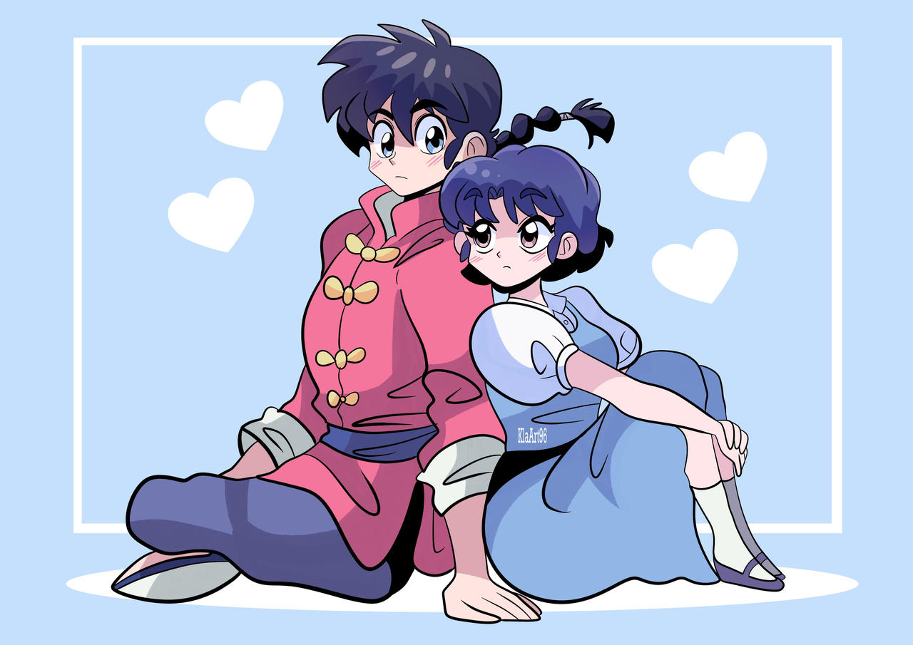 Akane Drawing Ranma Ranma and akane by klaudiapasqui on DeviantArt
