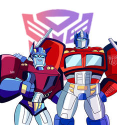 Tfa optimus and tfg1 optimus