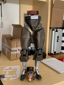 Team Fortress 2 Papercraft: Robot Scout Update WIP