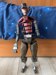 Team Fortress 2 Papercraft: Robot Scout Update WIP