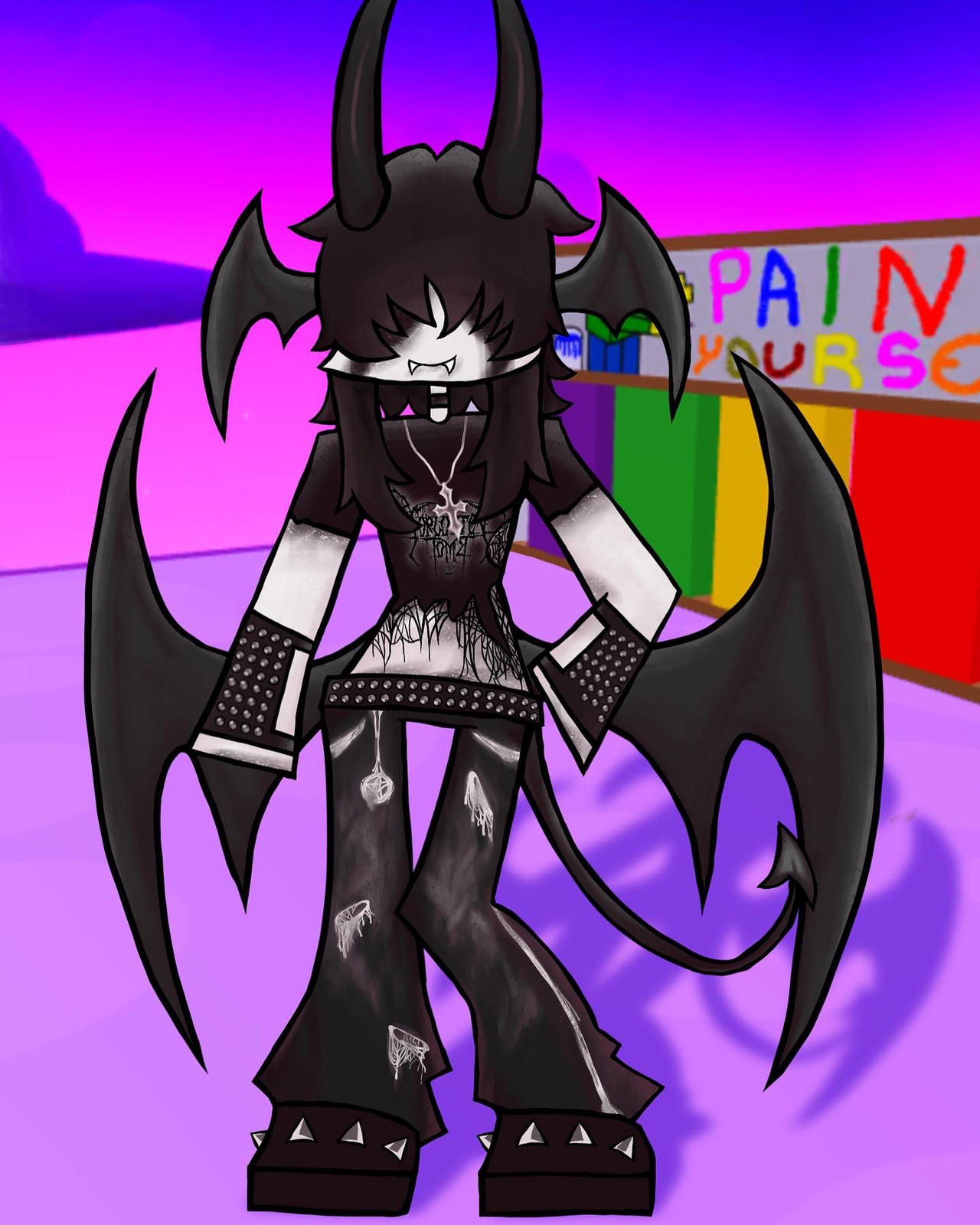 my roblox avatar i later turned into an oc named odin