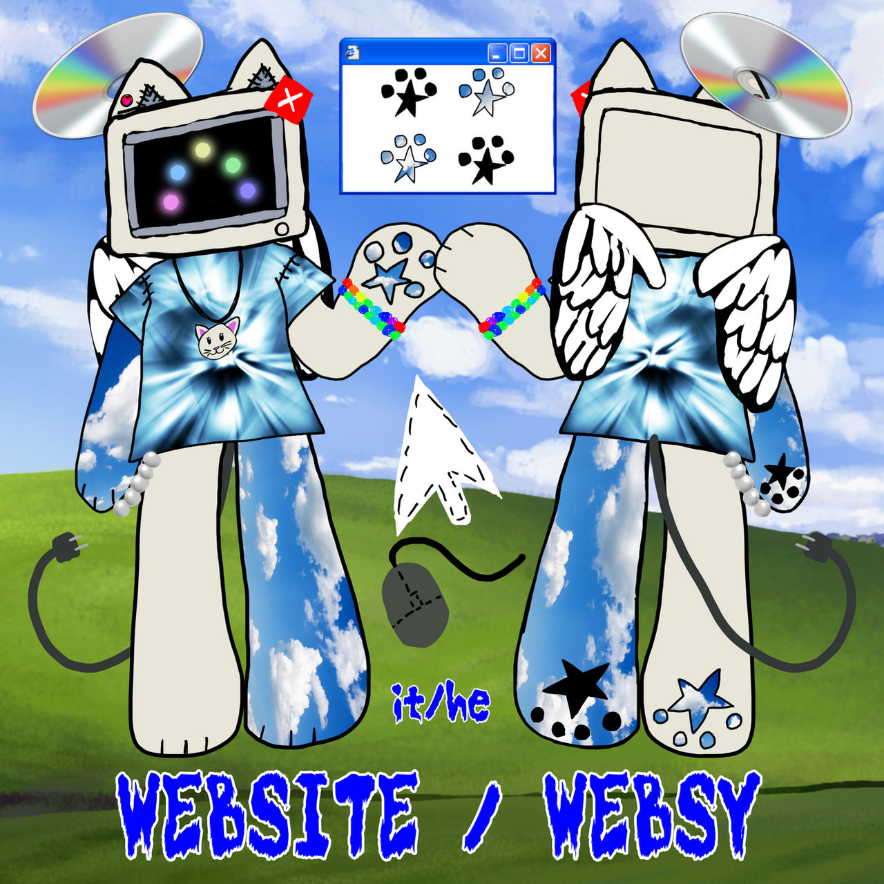 websy an oc of mine based off of robot pets from the 2000s