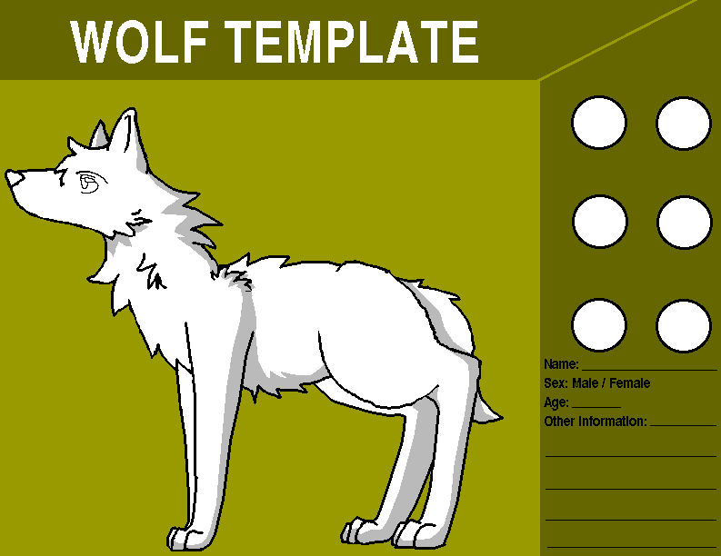 Free wolf template by satme97 on DeviantArt