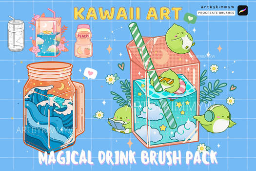 Procreate Magical Drink Brush Pack