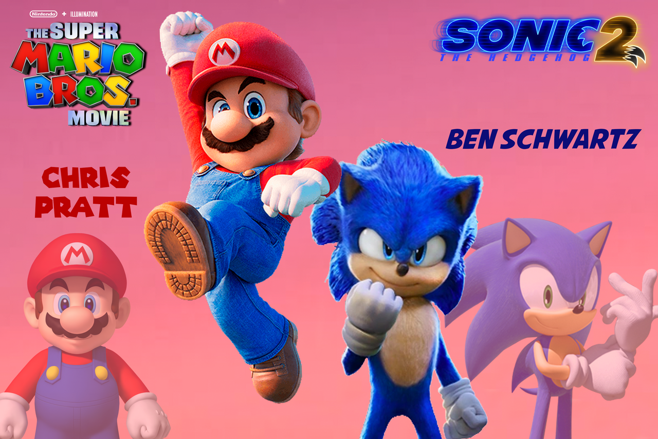 Mario and Sonic movie versions by LuzFredericksonfirst on DeviantArt
