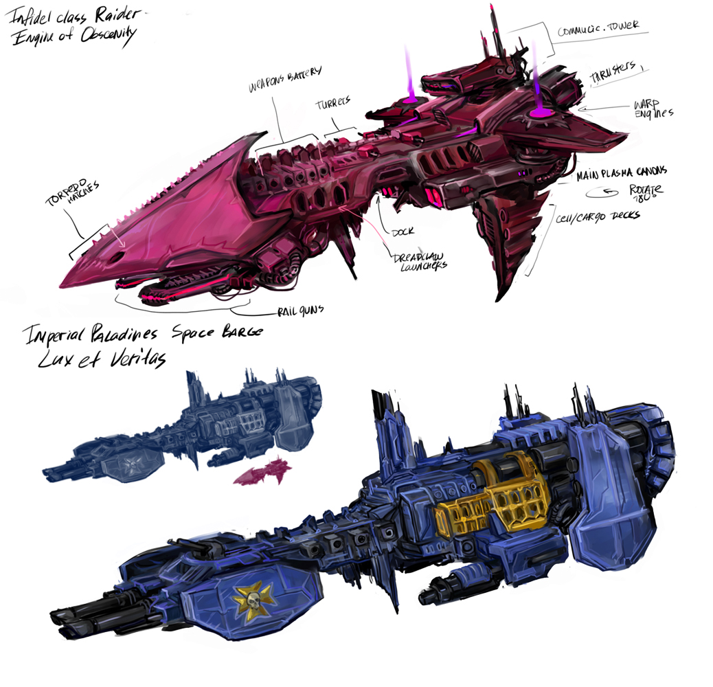 40k space ships by TD-Vice on DeviantArt
