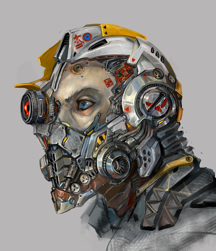 Arte робот. Cyberpunk ученый. Киборг арт. Робот киберпанк. Киборги будущего.