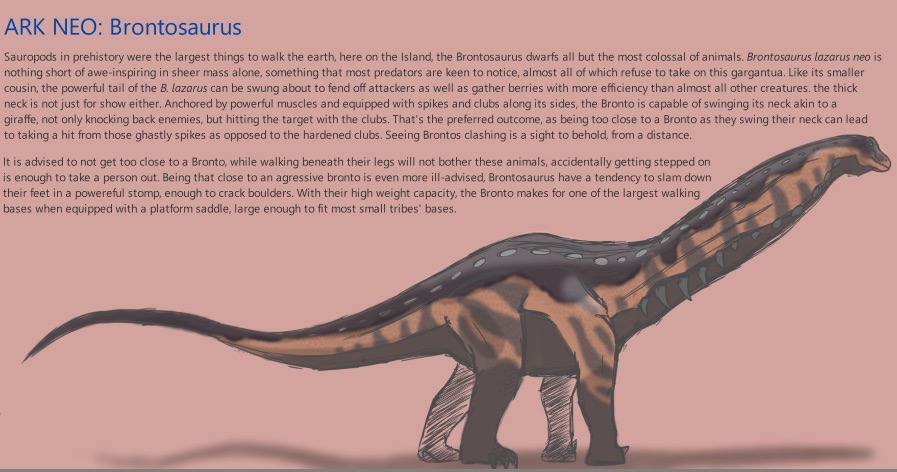 Deviant Brontosaurus ARK NEO: Brontosaurus by DoeBoi04 on DeviantArt