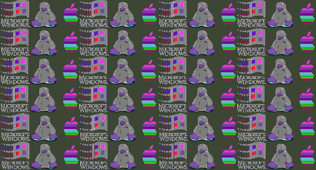 Computer logo wallpaper GLITCHING by iceloops123 on DeviantArt
