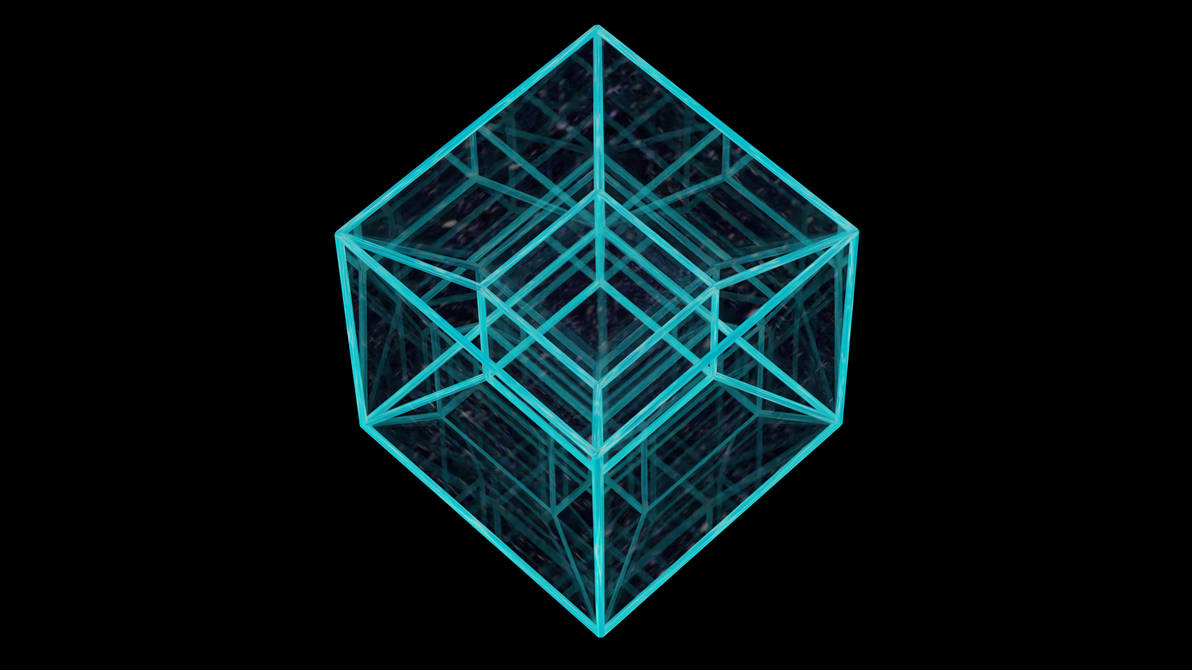 Fourth Dimensional Vector Four Dimensional Cube _ 4 Dimensional Hypercube – EMSRY