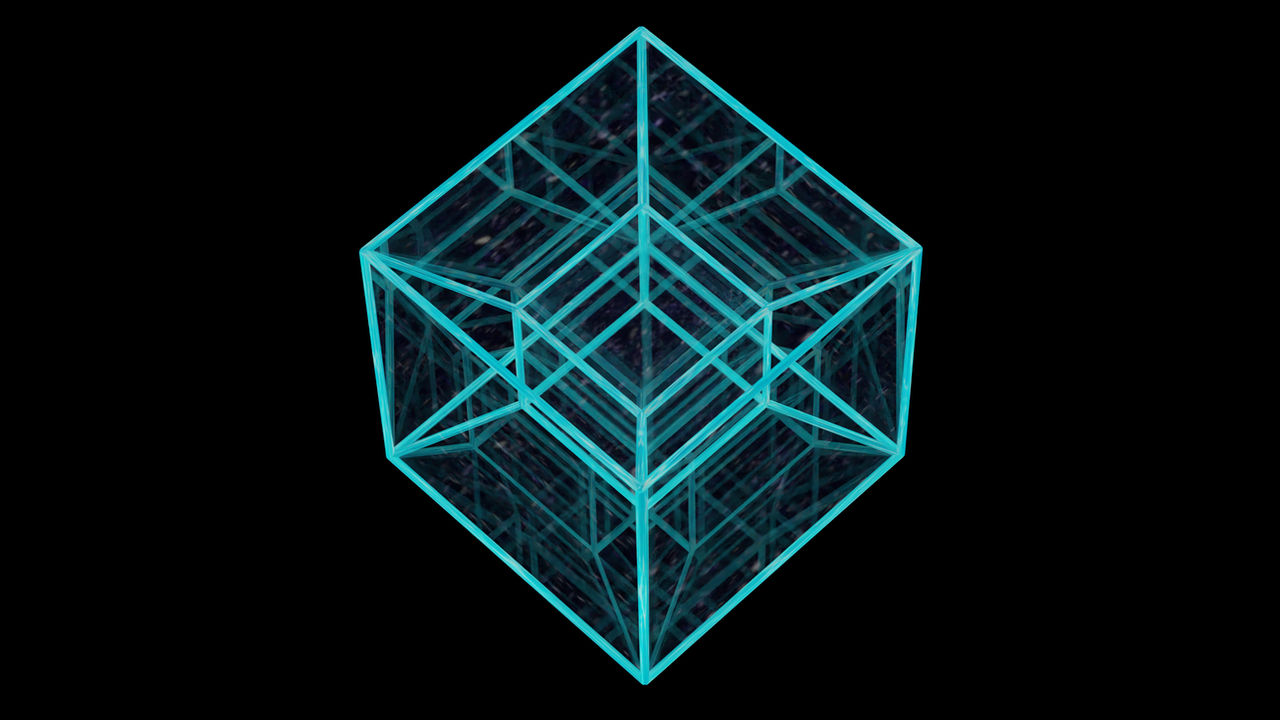 Fourth Dimension Tesseract Hyper Cube Tesseract Four Dimensional
