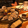 Oysters and Shrimp Toast