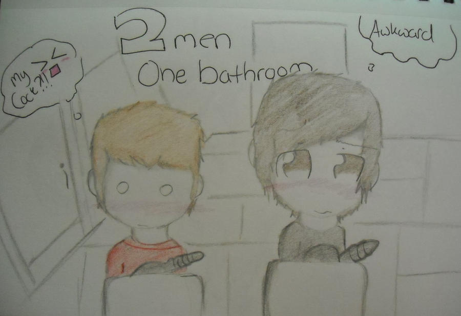 2 guys one bathroom :)