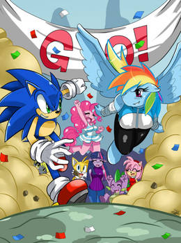 Sonic vs Rainbowdash 2