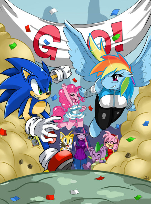 Sonic vs Rainbowdash 2