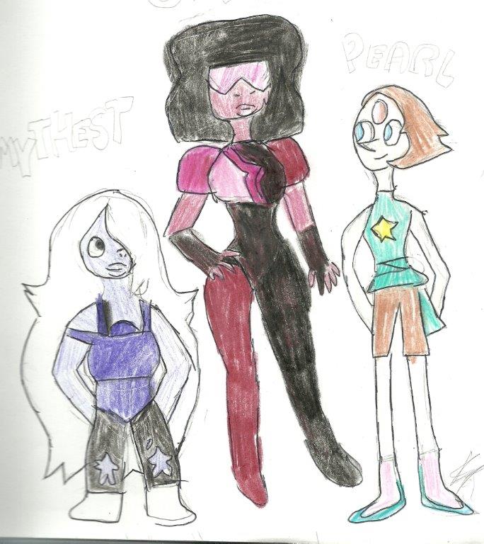 Garnet, Amethyst and Pearl