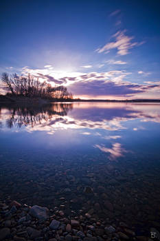 sunset reflection