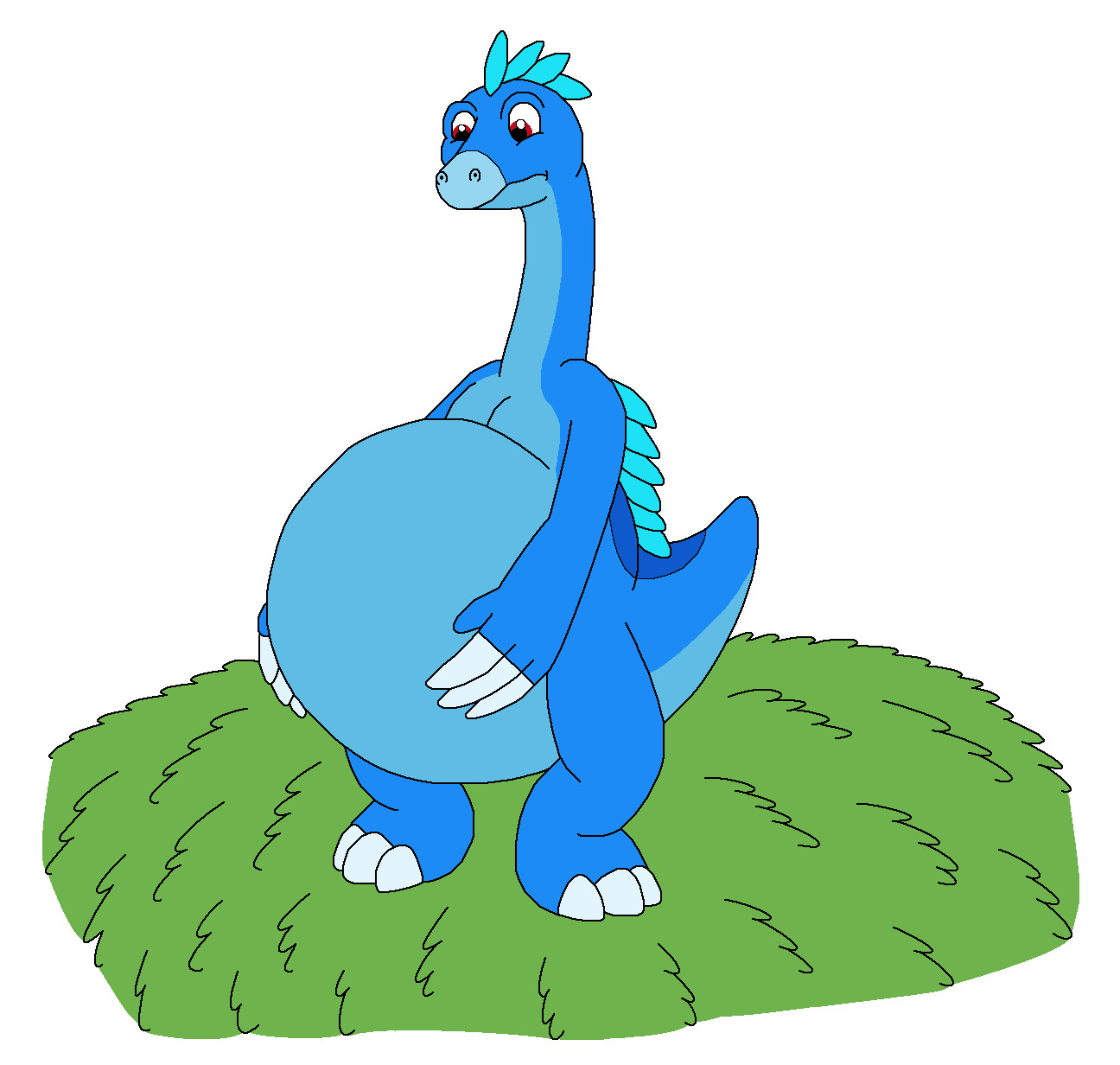 Theo's BIG blue belly by MCsaurus on DeviantArt