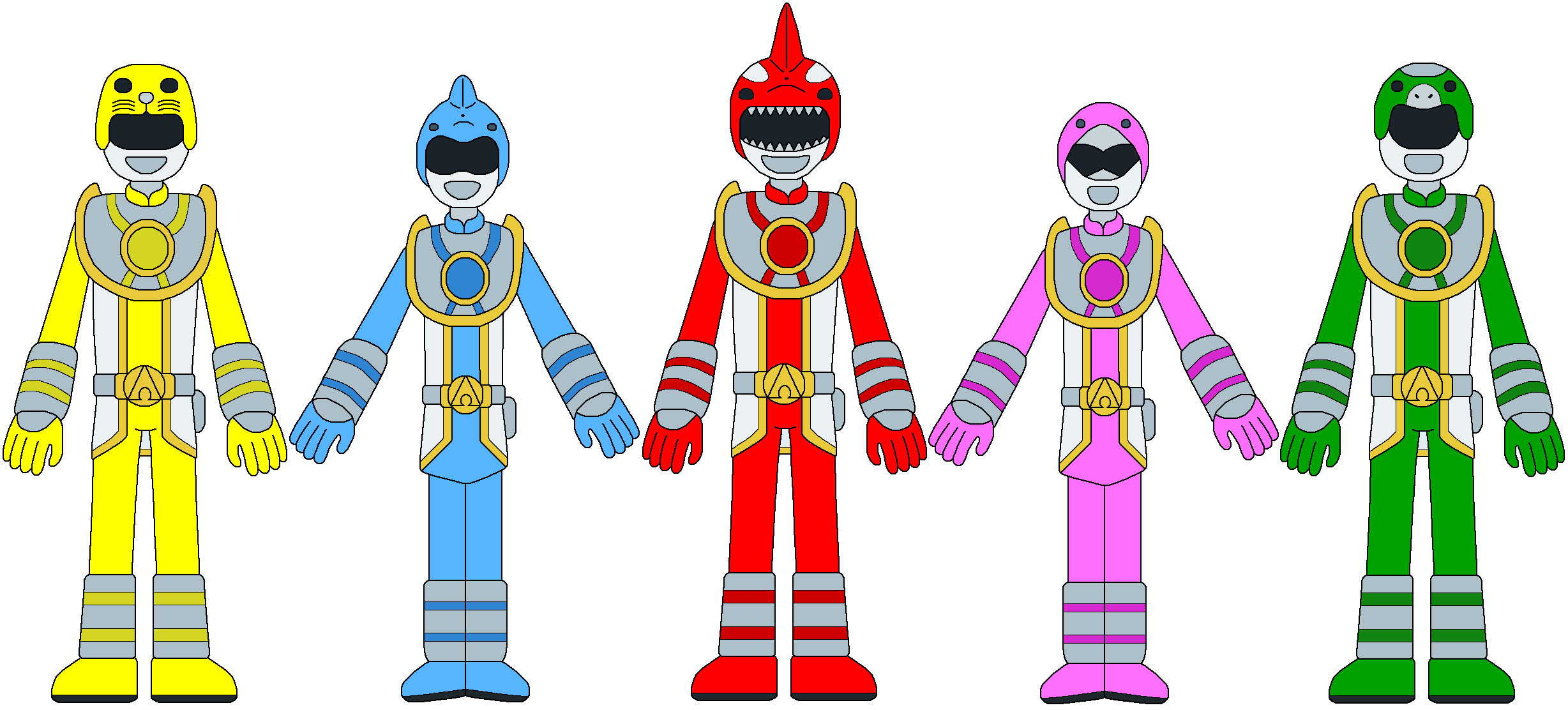 Power Rangers Aquatic by MCsaurus on DeviantArt
