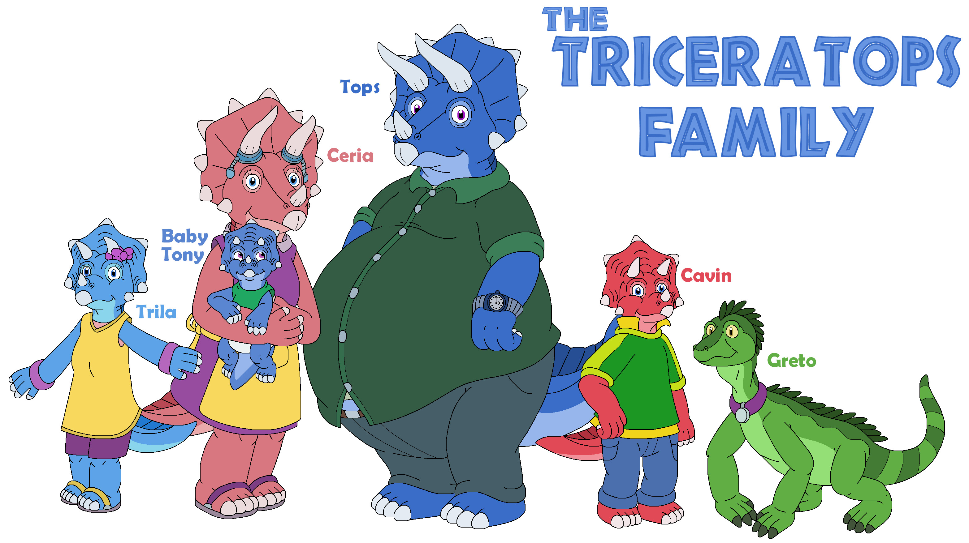 Triceratops family