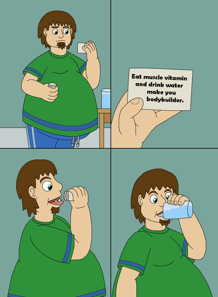 Big Matt gets a muscle 1-4 by MCsaurus on DeviantArt