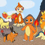 Starter Pokemon - Fire-types