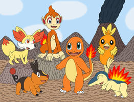 Starter Pokemon - Fire-types