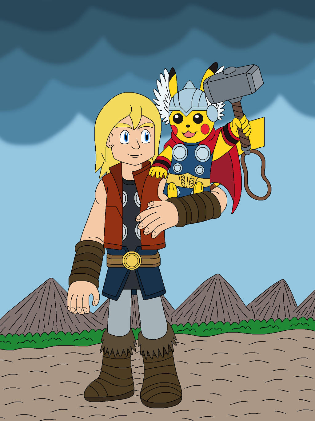 Thor and his Pikachu