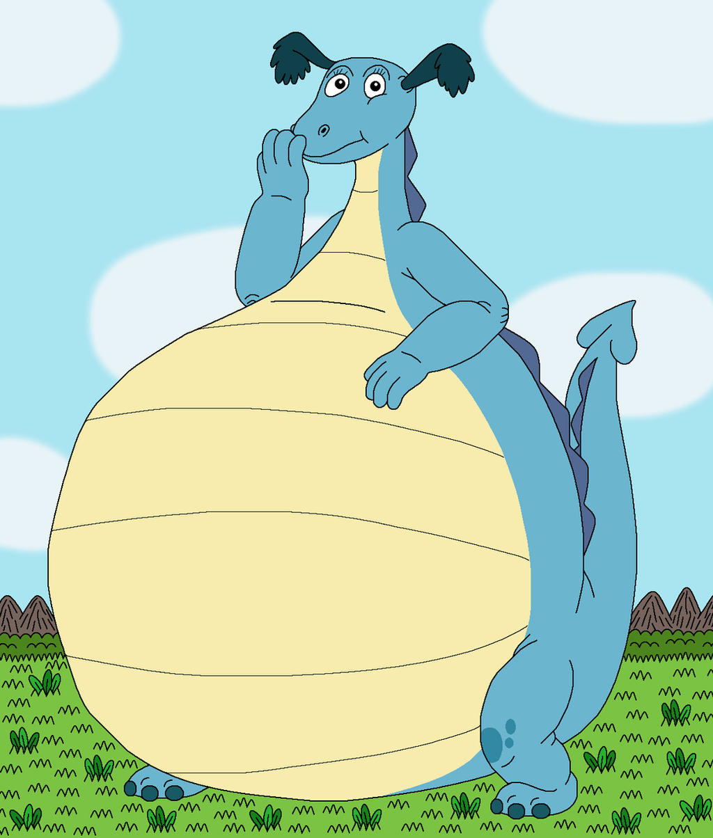 Reluctant Dragon with big belly for Kitsune-Kuppa