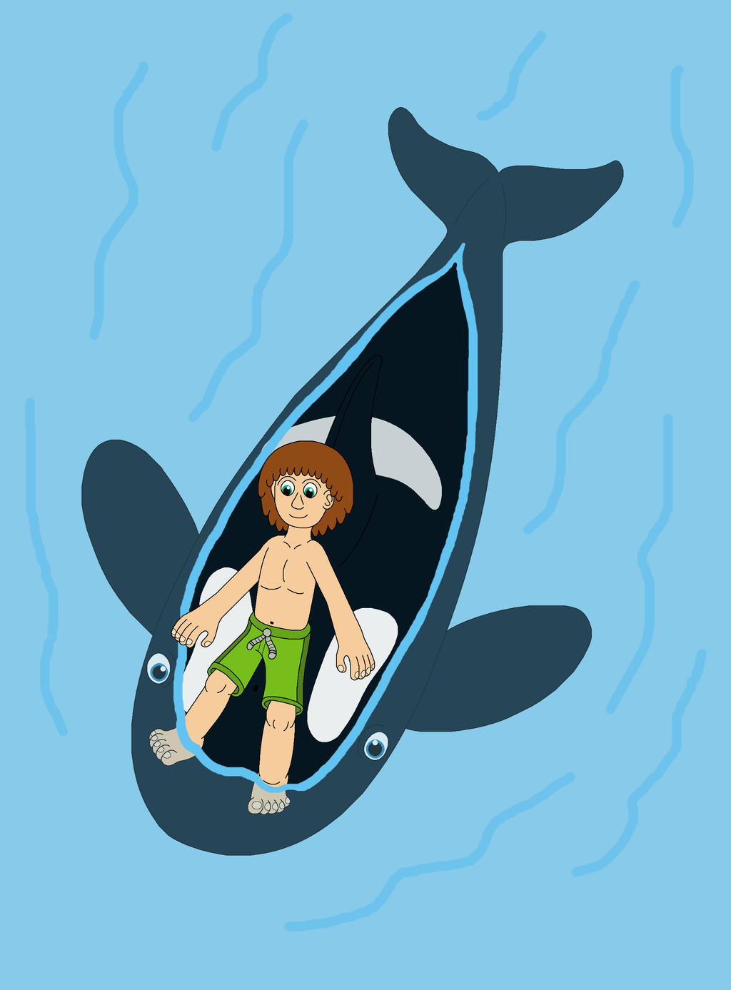 Orca Ride Cartoon The Boy ride on Orca by MCsaurus on DeviantArt