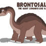 Brontosaur the giant dinosaur-like kaiju