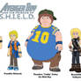 Avenger Boy and his friends of S.H.I.E.L.D. team