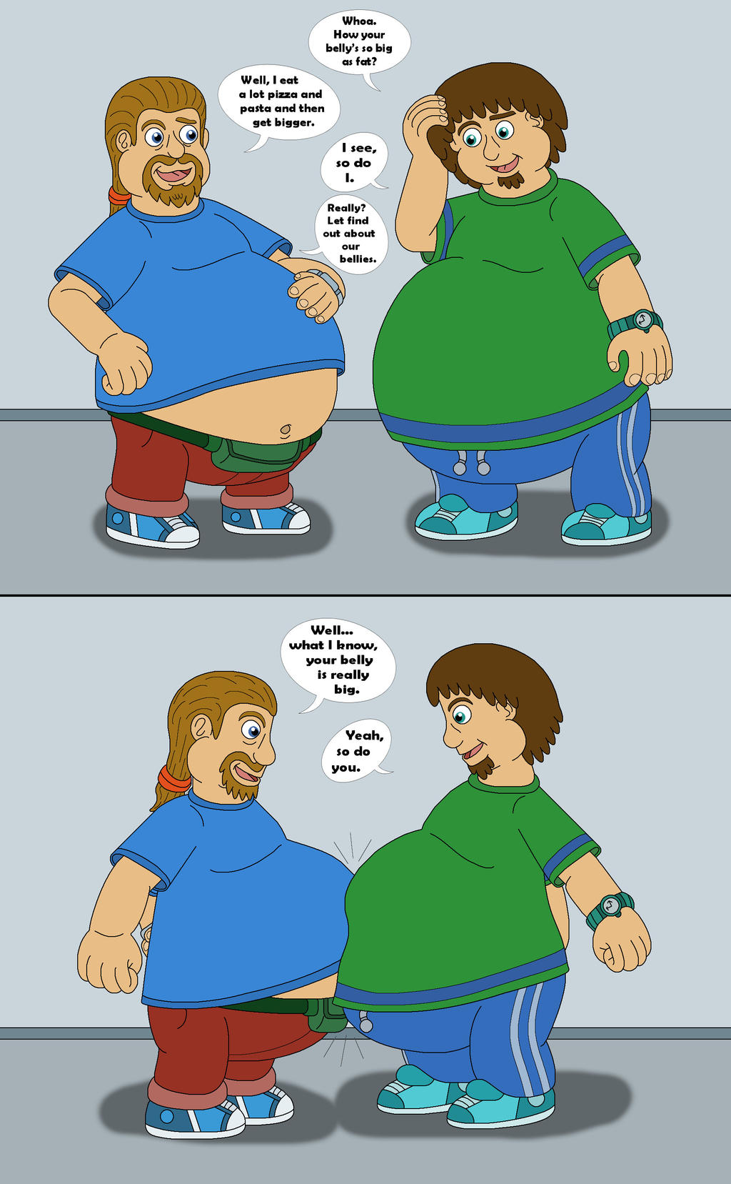 Bigger bellies of Big Matt and Comic Book Guy by MCsaurus on DeviantArt
