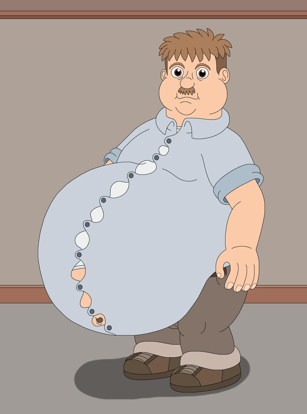 Stanley Bumpo the fat man by MCsaurus on DeviantArt