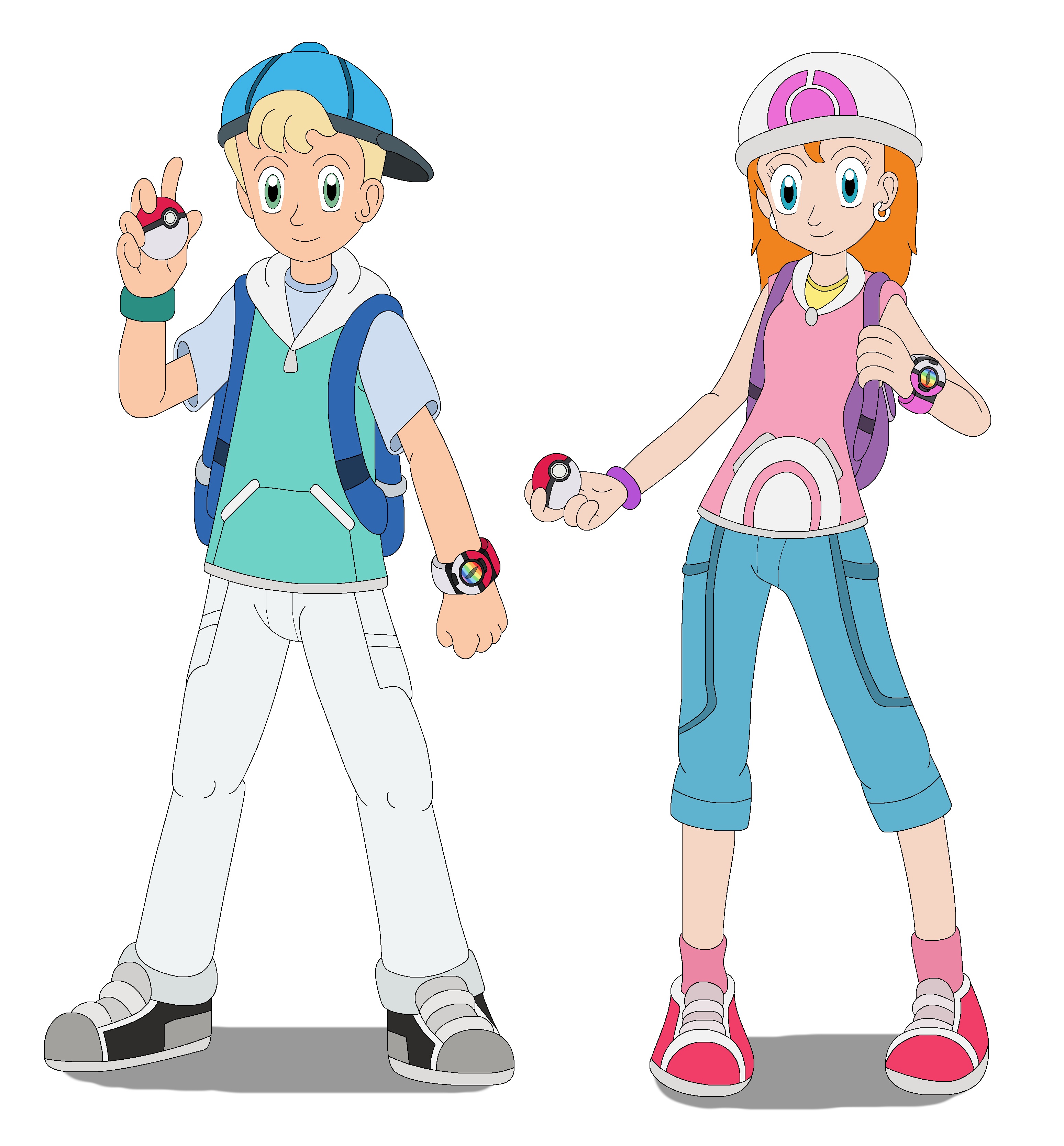 Jimmy and Sarah the Pokemon Trainers