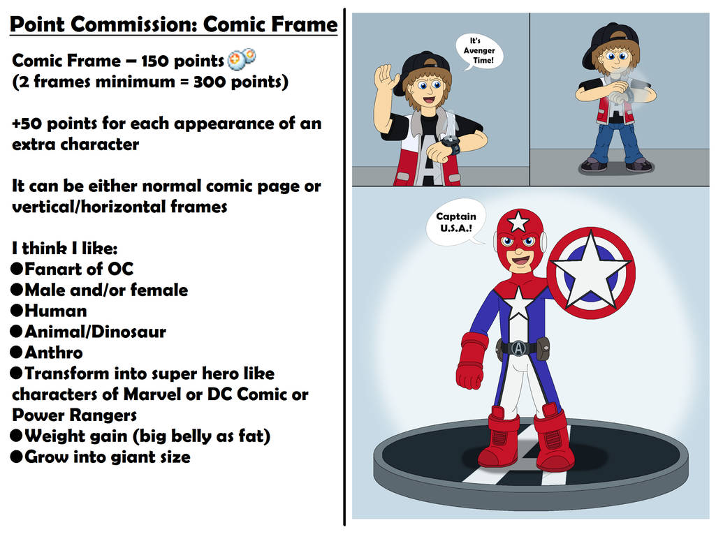 Point Commission Comic Frame (closed) by MCsaurus on DeviantArt