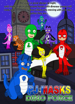 PJ Masks Dino Force in the city