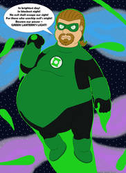 Comic Book Guy as Green Lantern