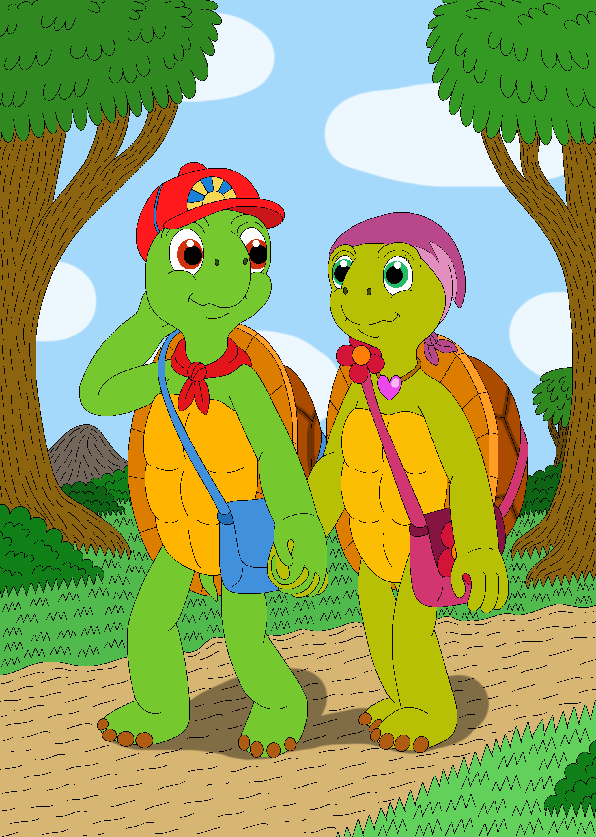 Sam Turtle Deviantart Franklin date with Sam by MCsaurus on DeviantArt