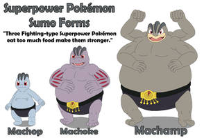 Superpower Pokemon Sumo Forms