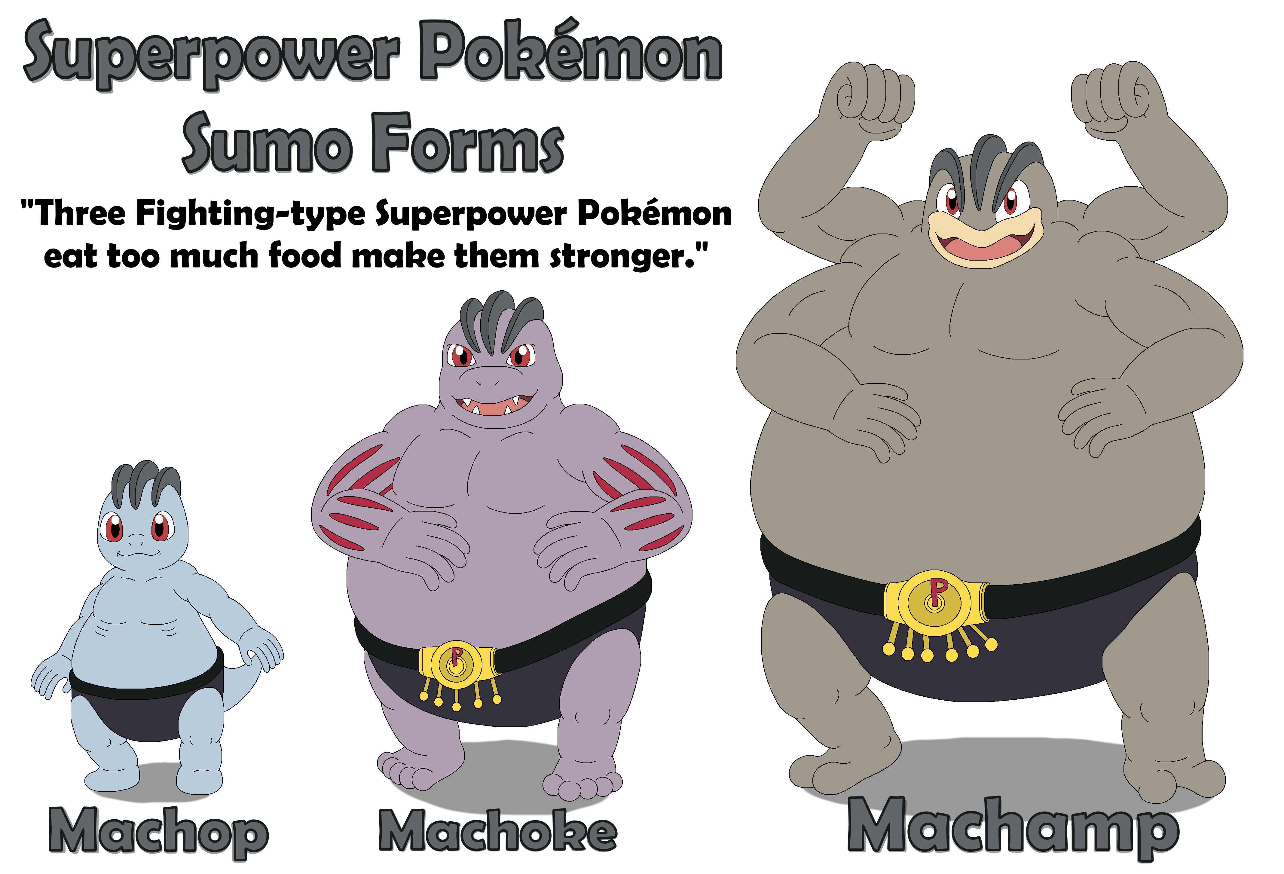 Pokemon Sumo Deviantart Superpower Pokemon Sumo Forms by MCsaurus on DeviantArt