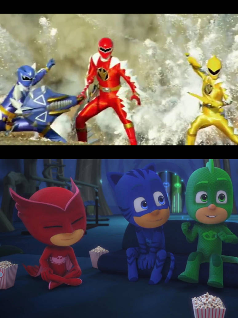 PJ Masks watch Power Rangers Dino Thunder by MCsaurus on DeviantArt