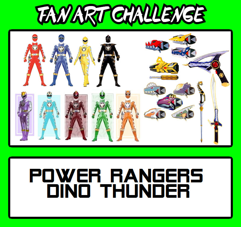 Fan Art Challenge - Power Rangers Dino Thunder by MCsaurus on DeviantArt