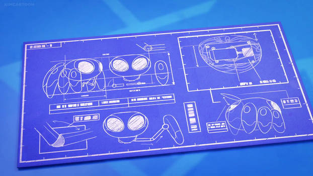 Spider-Bot design blueprint by Spider-Man