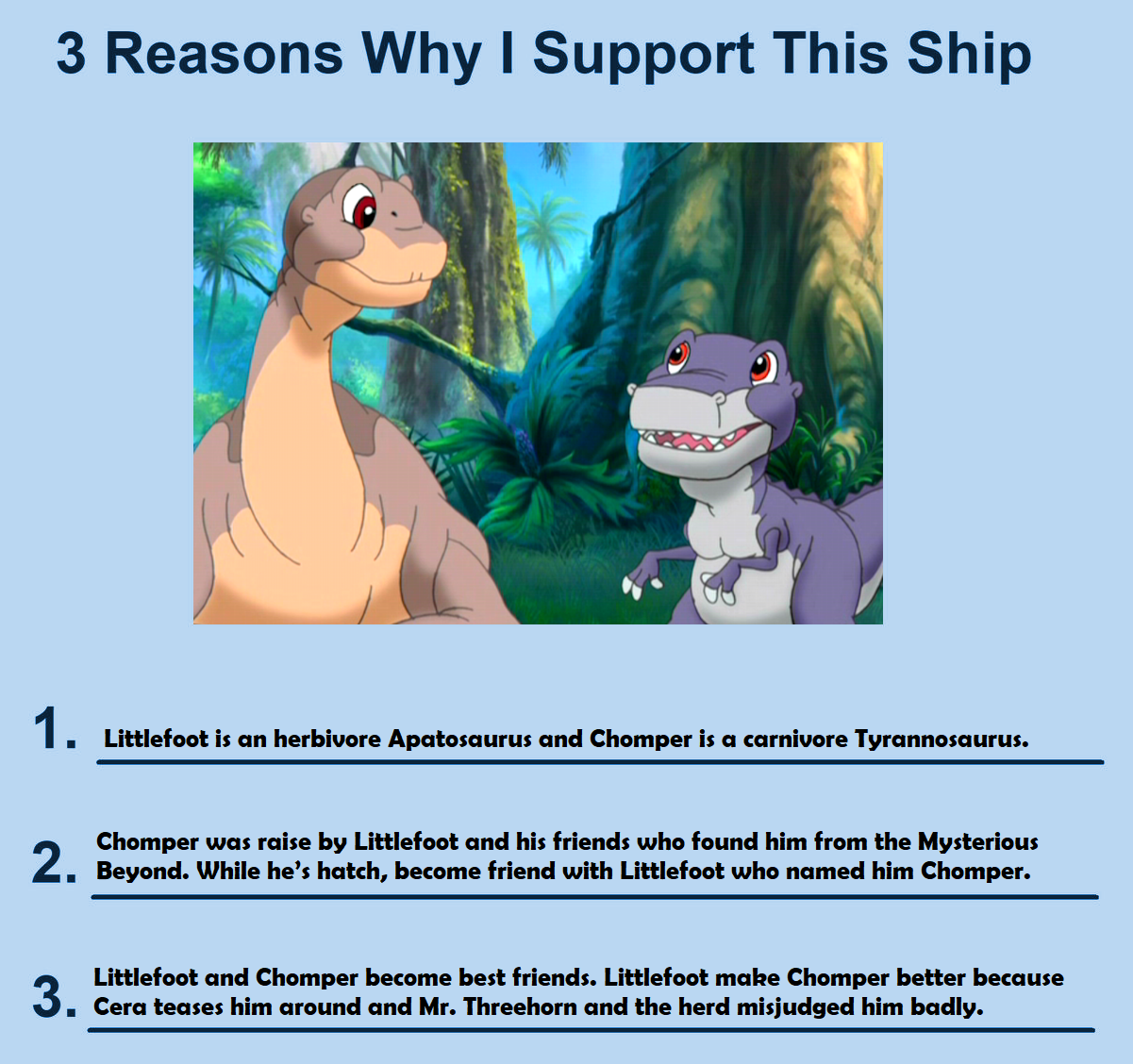 Chomper Muppet Three Reasons about Littlefoot and Chomper by MCsaurus on DeviantArt