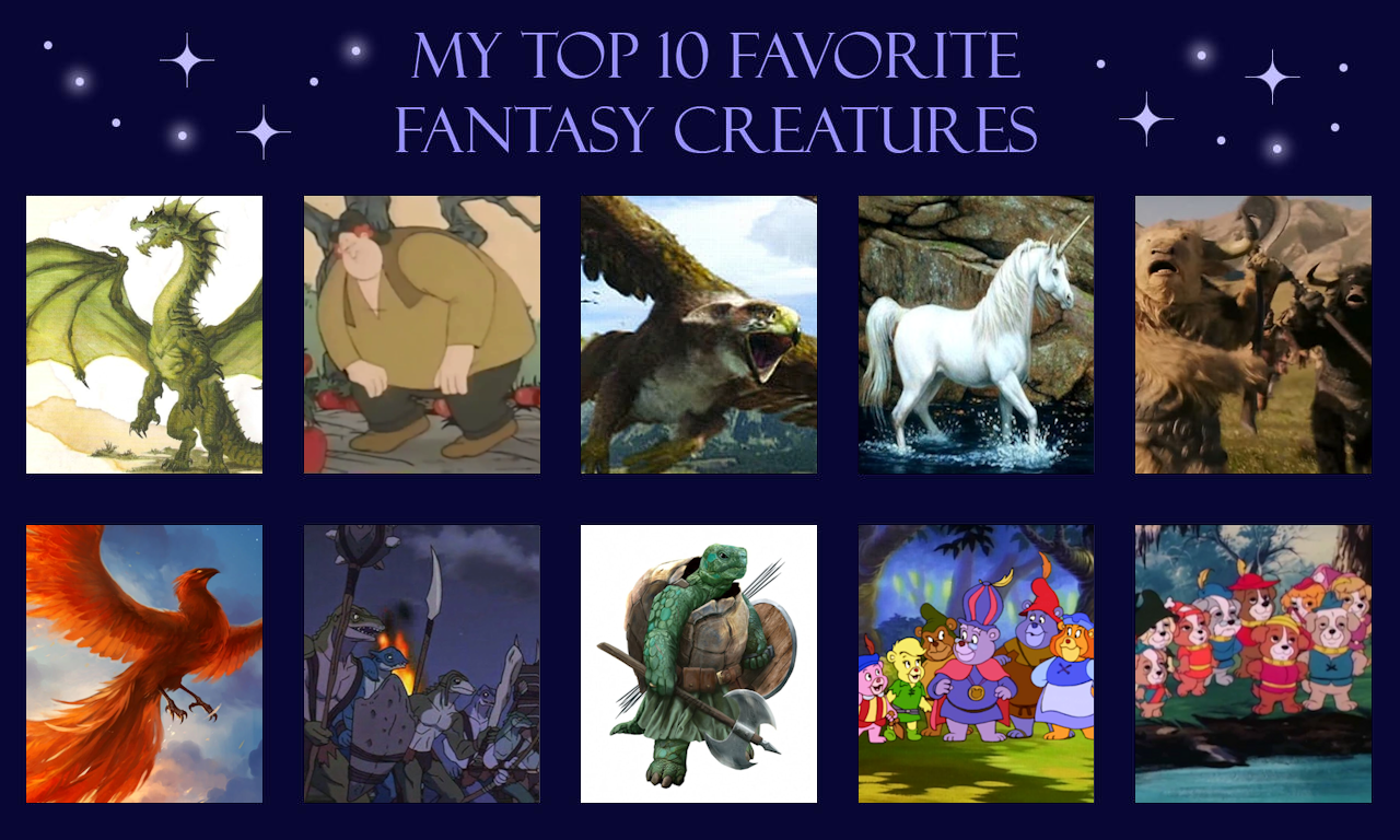 MCsaurus' Top 10 Favorite Fantasy Creatures by MCsaurus on DeviantArt