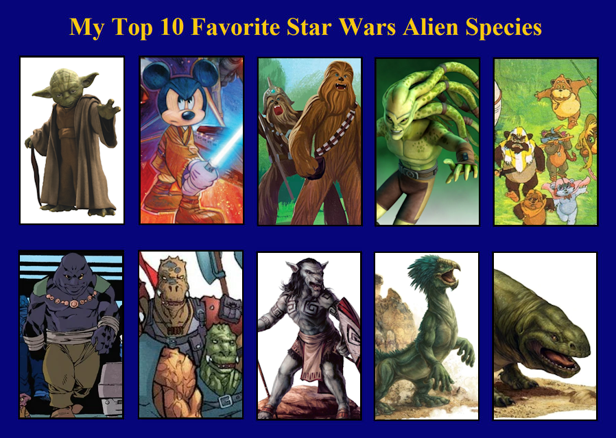 MCsaurus' Top 10 Favorite STAR WARS Alien Species by MCsaurus on DeviantArt