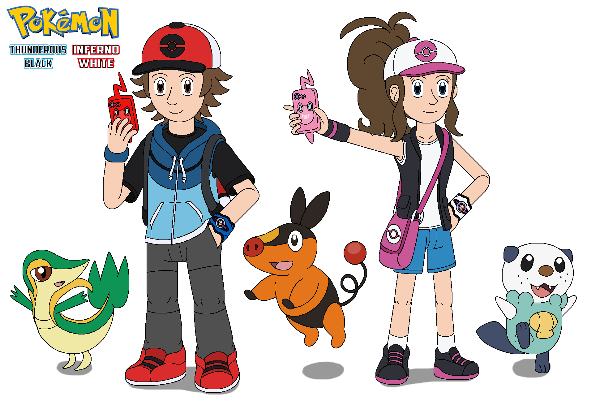 I made a Unova starters FB Cover for you guys! Credit to the awesome  Pearlasaurus for the artwork! : r/pokemon