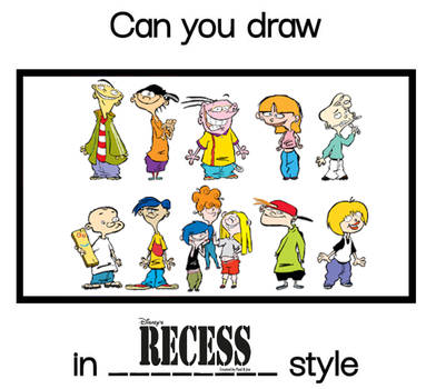 Can you draw characters in Recess style?
