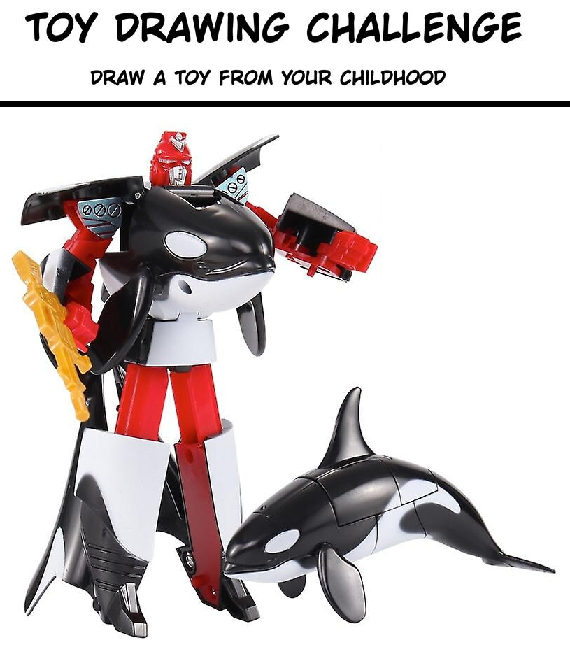 Toy Drawing Challenge - Orca robot by MCsaurus on DeviantArt